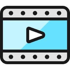 Video Player Movie Icon from Ultimate Colors Set