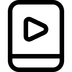 Video Player Smartphone Icon from Ultimate Regular Set