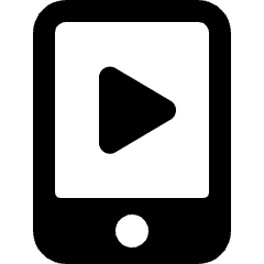 Video Player Smartphone Icon from Ultimate Bold Set