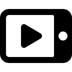 Video Player Smartphone Horizontal Icon from Ultimate Bold Set