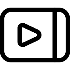 Video Player Smartphone Horizontal Icon from Ultimate Regular Set