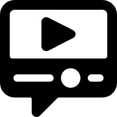 Video Player Subtitle Icon from Ultimate Bold Set