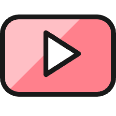 Youtube Clip Logo Icon from Ultimate Colors Set