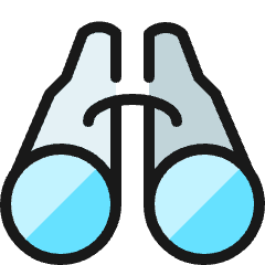 Binocular Icon from Ultimate Colors Set