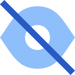 Invisible 1 Icon from Sharp Flat Set