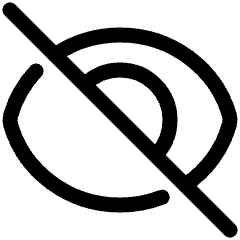 Invisible 1 Icon from Plump Line Set