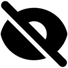 Invisible 1 Icon from Plump Solid Set