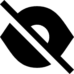 Invisible 1 Icon from Sharp Solid Set