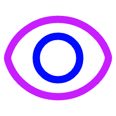 View Eye Solo Icon from Plump Neon Set