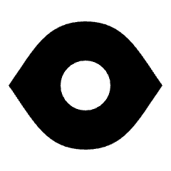 View Eye Solo Icon from Sharp Solid Set