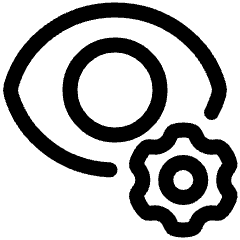 View Setting Gear Icon from Plump Line Set