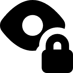 Visibility Lock Icon from Core Solid Set