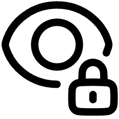 Visibility Lock Icon from Plump Line Set