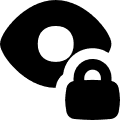 Visibility Lock Icon from Flex Solid Set