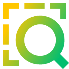 Zoom Area Icon from Sharp Gradient Set