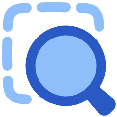 Zoom Area Icon from Plump Flat Set