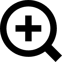 Zoom In Icon from Sharp Remix Set