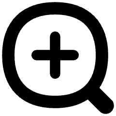 Zoom In Icon from Flex Solid Set