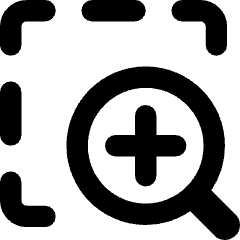 Zoom In Area Icon from Core Remix Set