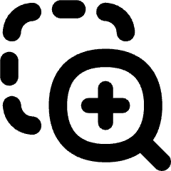 Zoom In Area Icon from Flex Solid Set
