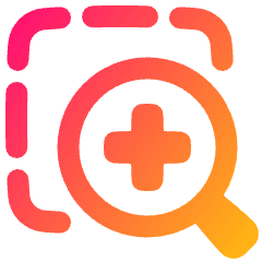 Zoom In Area Icon from Plump Gradient Set