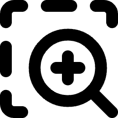Zoom In Area Icon from Micro Line Set