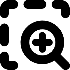 Zoom In Area Icon from Micro Solid Set