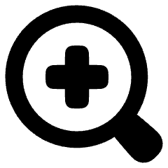 Zoom In Icon from Plump Solid Set