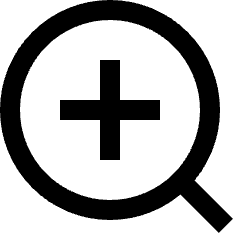 Zoom In Icon from Sharp Line Set