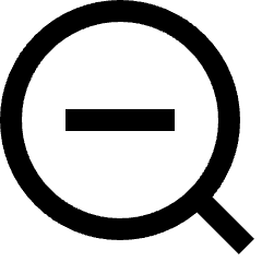 Zoom Out Icon from Sharp Line Set