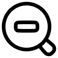 Zoom Out Icon from Plump Line Set