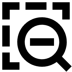 Zoom Out Area Icon from Sharp Remix Set