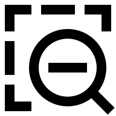 Zoom Out Area Icon from Sharp Line Set