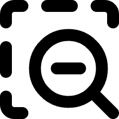 Zoom Out Area Icon from Micro Line Set