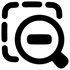 Zoom Out Area Icon from Plump Remix Set