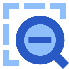 Zoom Out Area Icon from Sharp Flat Set