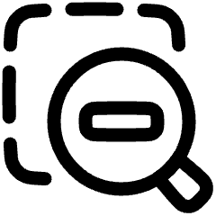 Zoom Out Area Icon from Plump Line Set