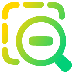 Zoom Out Area Icon from Plump Gradient Set