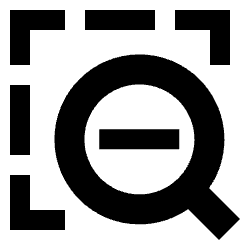 Zoom Out Area Icon from Sharp Solid Set