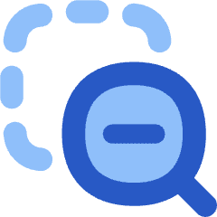 Zoom Out Area Icon from Flex Flat Set