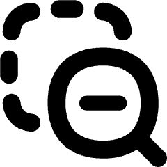 Zoom Out Area Icon from Flex Solid Set