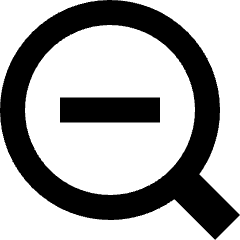 Zoom Out Icon from Sharp Remix Set