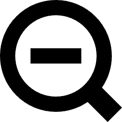 Zoom Out Icon from Sharp Solid Set