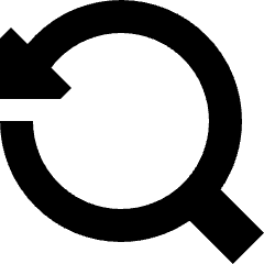 Zoom Reset Icon from Sharp Solid Set