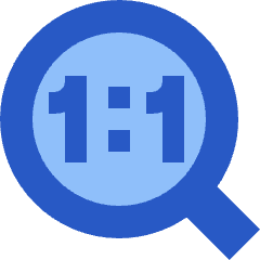 Zoom To Actual Icon from Sharp Flat Set