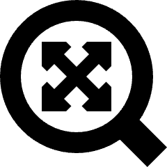 Zoom To Extents Icon from Sharp Solid Set