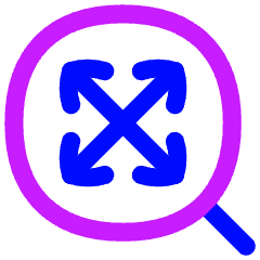 Zoom To Extents Icon from Flex Neon Set