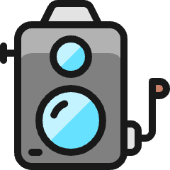 Vintage Camera Icon from Ultimate Colors Set