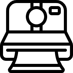 Vintage Camera Polaroid Icon from Ultimate Light Set