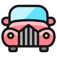Vintage Car 8 Icon from Ultimate Colors Set